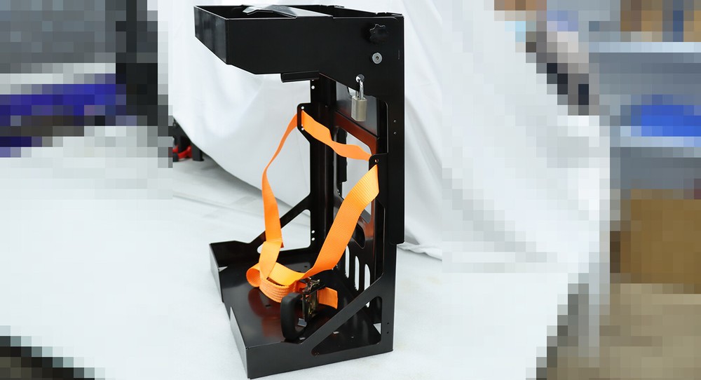 Adjustable Backpack Blower Sprayer Rack for Open & Enclosed Landscape Trailer