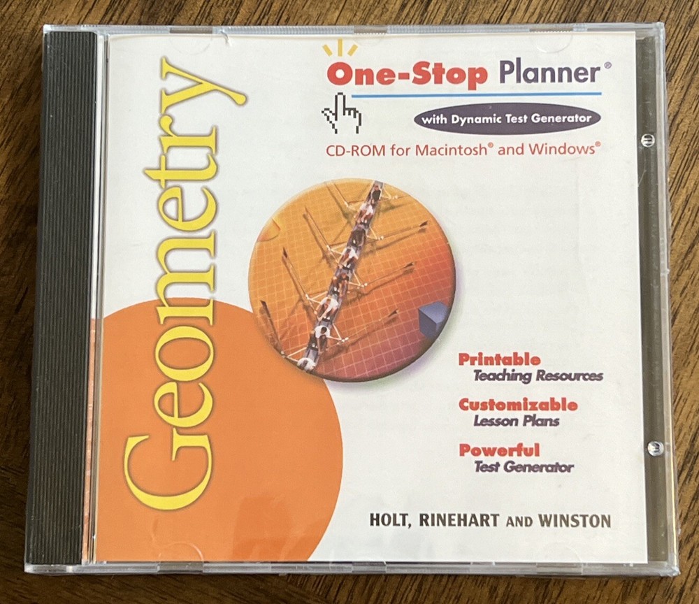 One-Stop Planner Geometry [CD-ROM] Mac & Win Compatible Dynamics Test Generator