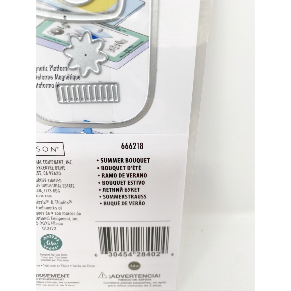 Sizzix Thinlits Summer Bouquet Lisa Jones Flowers In Jar Dies 662618