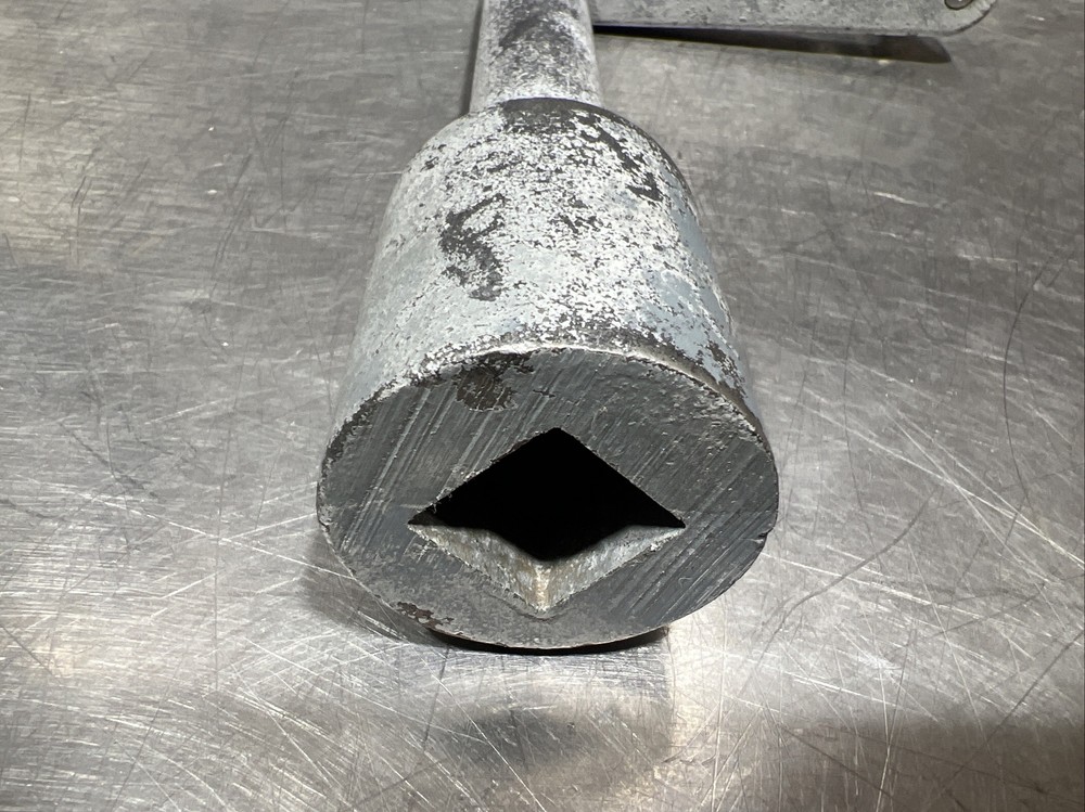 Vintage cast iron milling machine handle