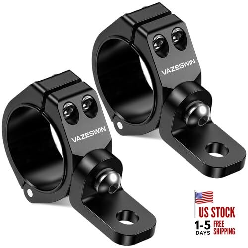 2PCS Solid UTV Whip Light Mount, Aluminium Alloy Thickened UTV Flag Mount,