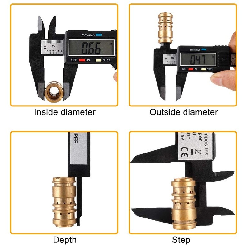 Digital Caliper 6 Inch Large LCD Screen Precision Measuring Tool DIY Projects US