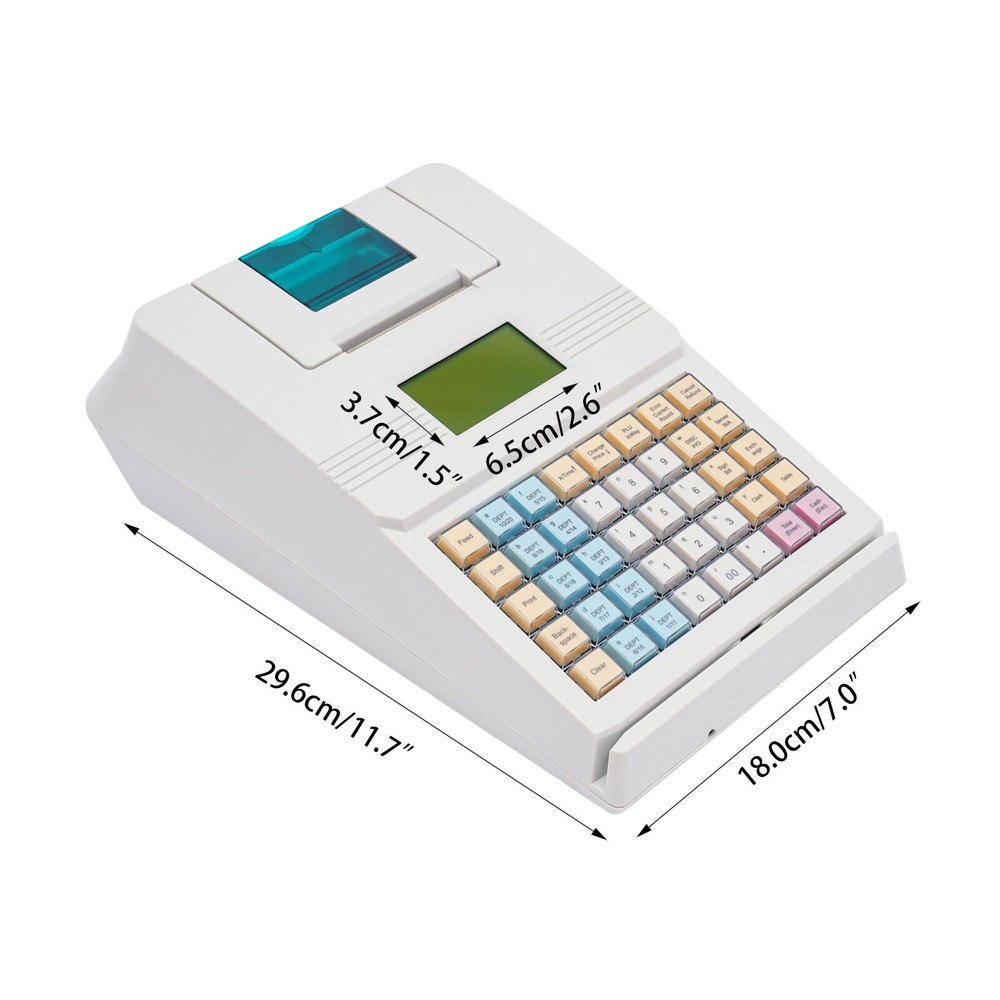 Stylish Electronic Cash Register with 40 Keys and Versatile POS Features