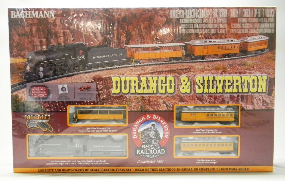 BACHMANN HO SCALE DURANGO & SILVERTON RAILROAD PASSENGER TRAIN SET BAC00710 NEW