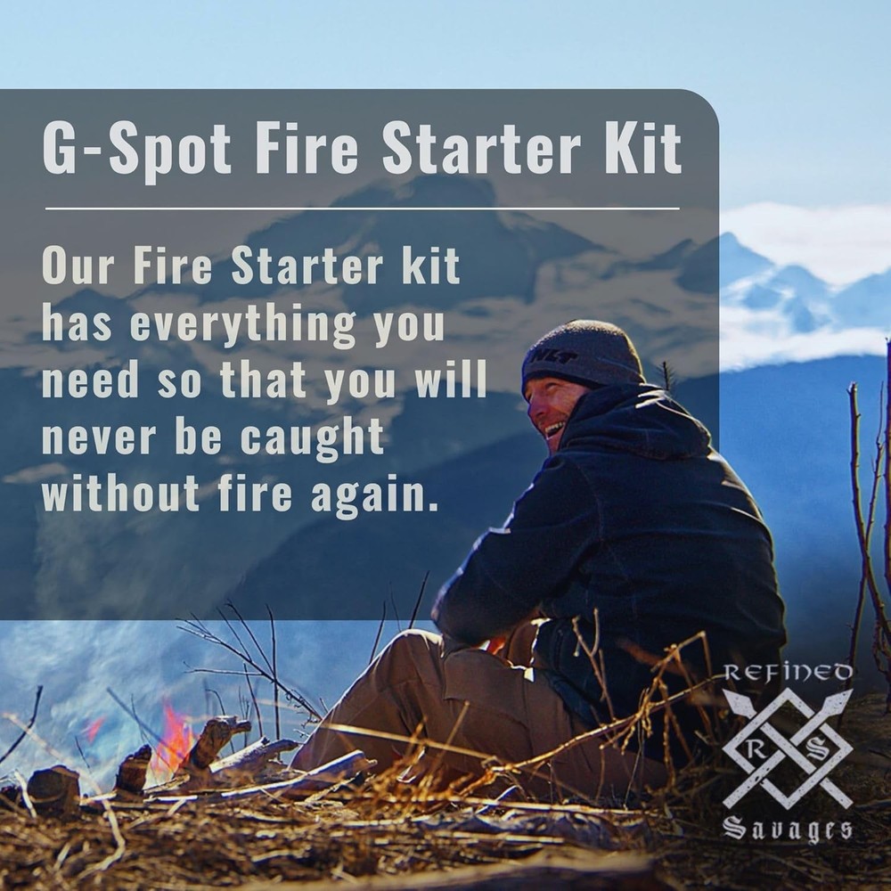 Fire Starter Kit - Flint Fire Starter Tools & Accessories for Outdoor Use