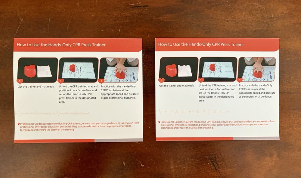 Skillssist CPR Saver Training Kit, Hands Only Trainer