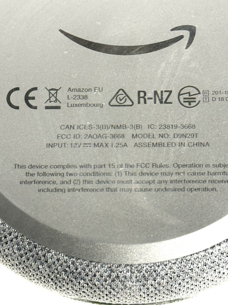 Amazon Echo Dot 3rd Gen Smart Speaker - Black (D9N29T)