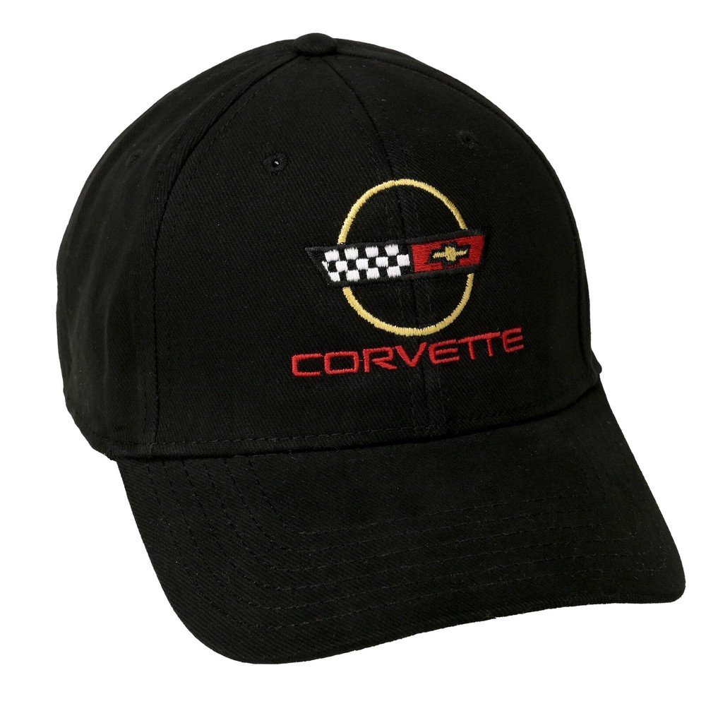 1984-1996 Corvette C4 Logo Hat- Black Adjustable