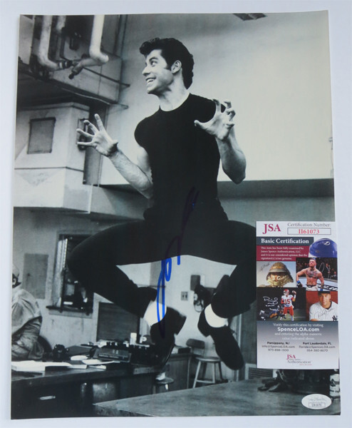 JOHN TRAVOLTA signed 11x14 photo GREASE JSA