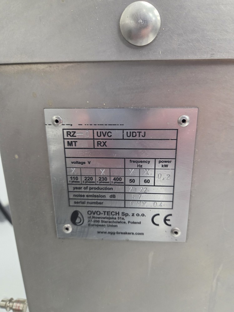 Ovo Tech RZ-0 Egg Breaking Machine