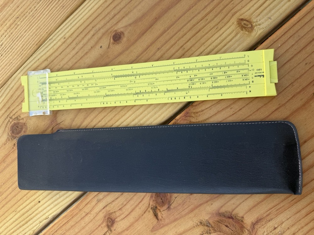 Vintage Picket Microline 120 Slide Rule w/ Original Case