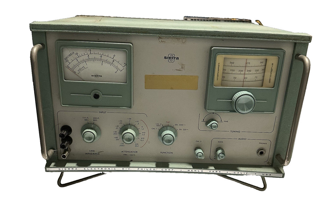 Philco Sierra Model 125B Frequency Selective Voltmeter – Untested