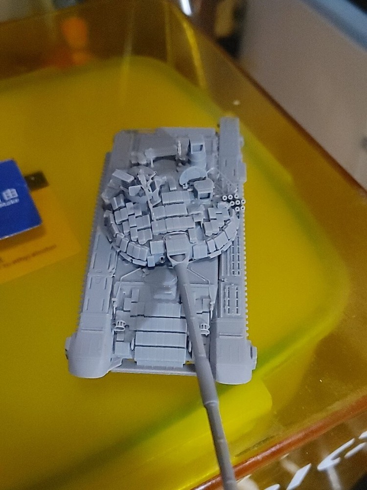 3D printed 1/72 Russian T-72B1MS "White Eagle tank. Unpainted model kit