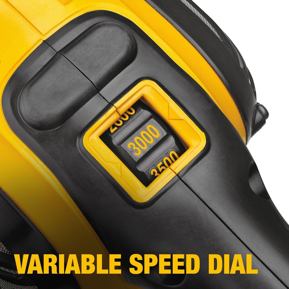 DEWALT Buffer Polisher, 7in9in, 12 amp, Variable Speed Dial 03,500 RPM’s, Sof...