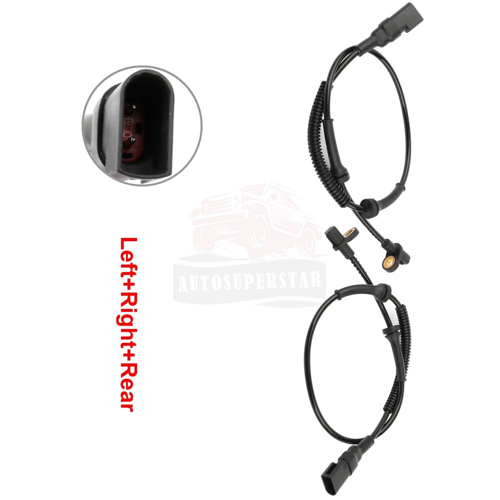 2 pcs Rear Driver & Passenger Side ABS Speed Sensor For Ford Transit Connect