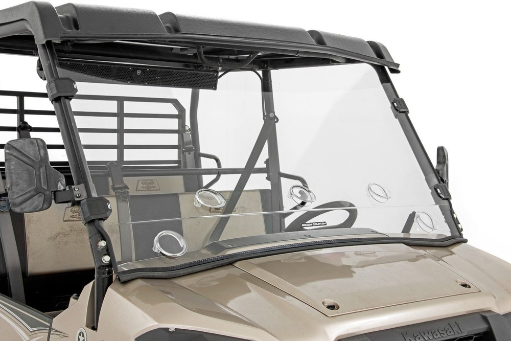 Rough Country Vented Full Windshield for Kawasaki Mule