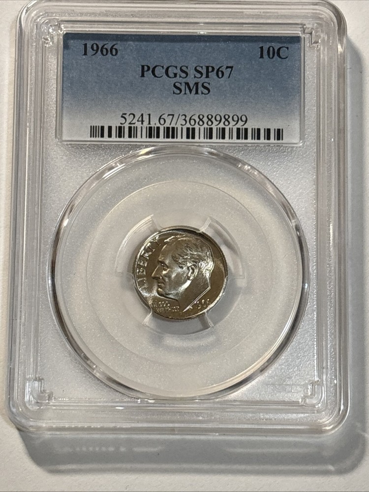 1966, 10 Cents - PCGS SP67 - SMS