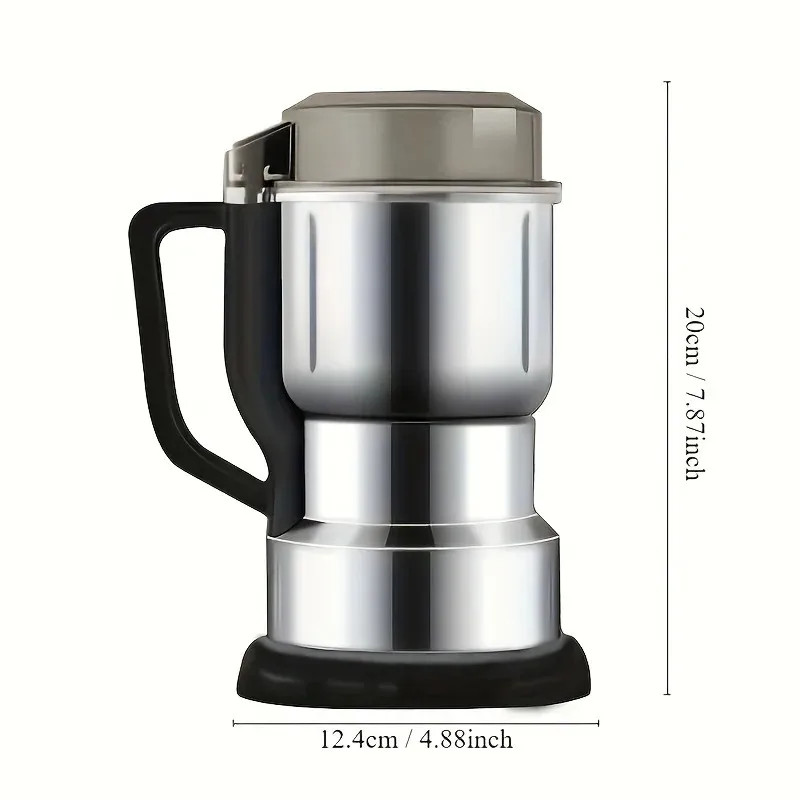 High Power Electric Coffee Grinder Kitchen Cereal Nuts Beans Spices