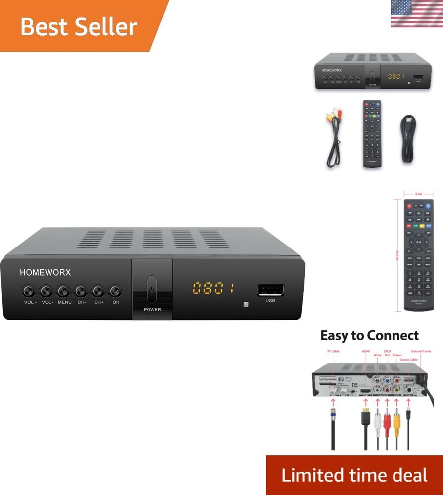 Ultimate ATSC Digital Converter Box - Record Live TV & Multimedia Support