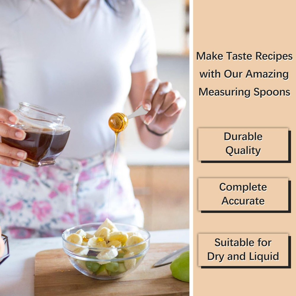 Single Teaspoon Spoon, 1Tsp 5Ml Stainless Steel, Baking Scoop, Silver