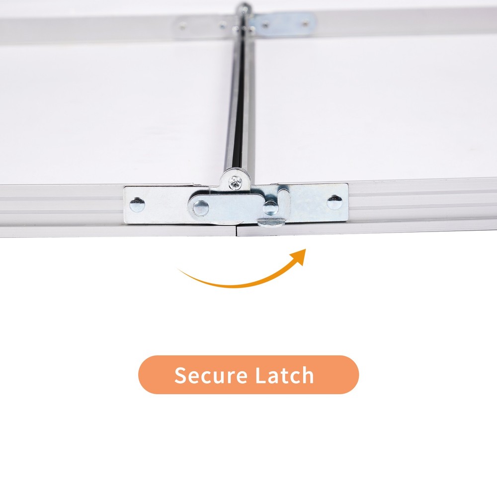 4Ft Portable Multipurpose Folding Table black