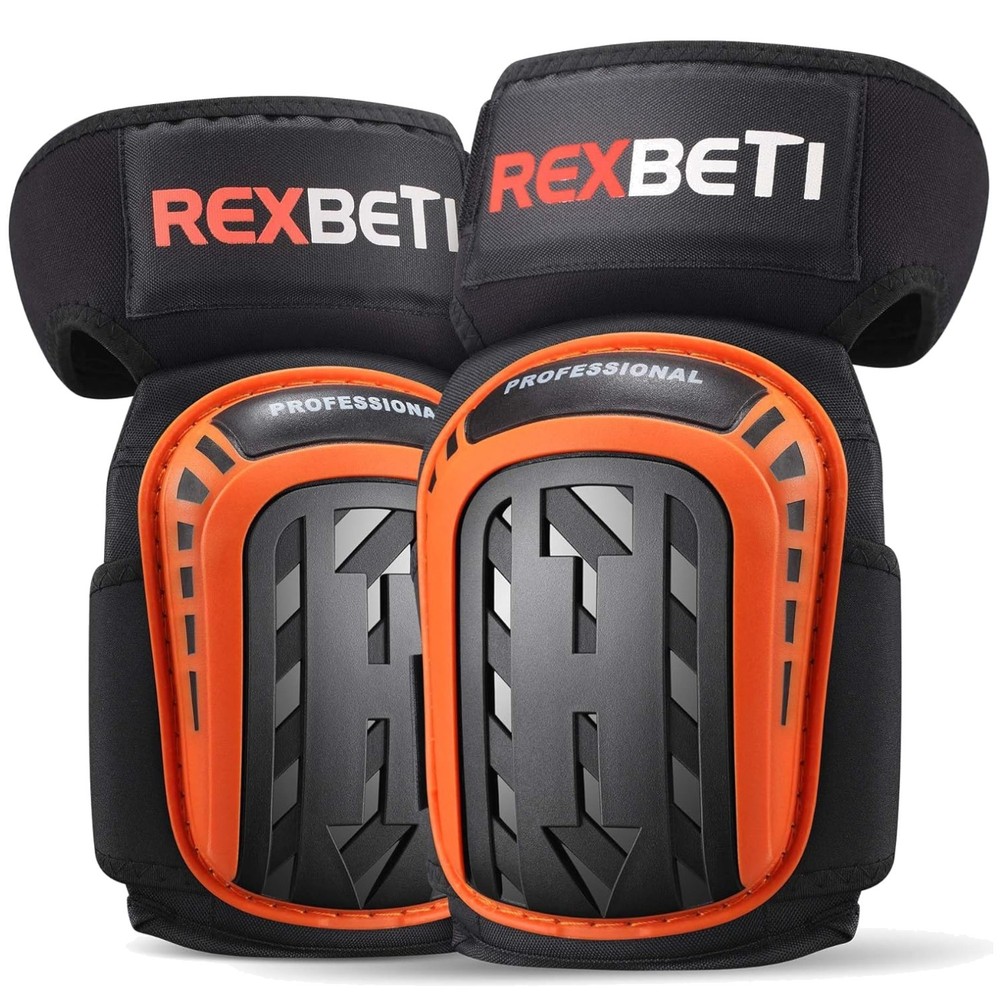 Professional Construction Knee Pads - Orange