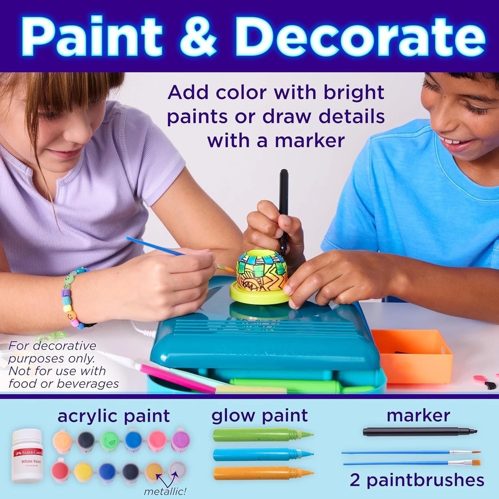 Neon Glow Pottery Studio: Create Your Own Pottery Designs with USB-Powered Po...
