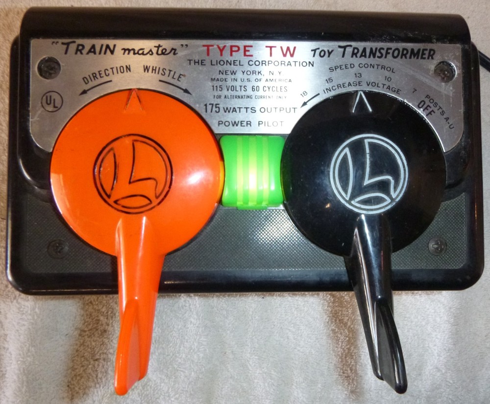 Lionel Type TW Transformer 175 Watts - replaced cord - OB