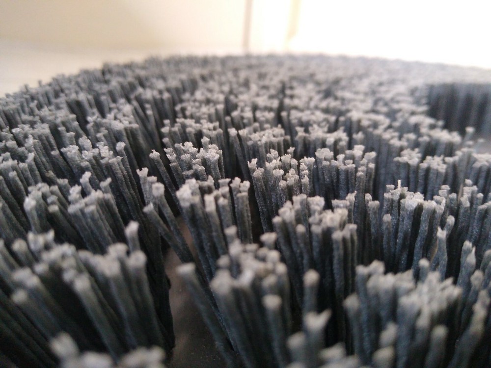 Minuteman 7590 21" Grey Medium-Duty Disc Brush with Aqua-Stop