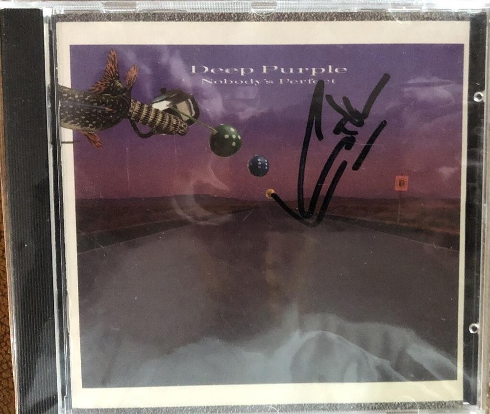 Ian Gillan- Signed CD Insert w/ CD And 2 COA "Deep Purple"