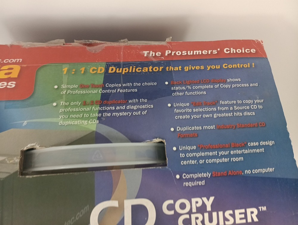 Aleratec Copy Cruiser 1:1 CD Duplicator Copier Burner NEW OPEN BOX