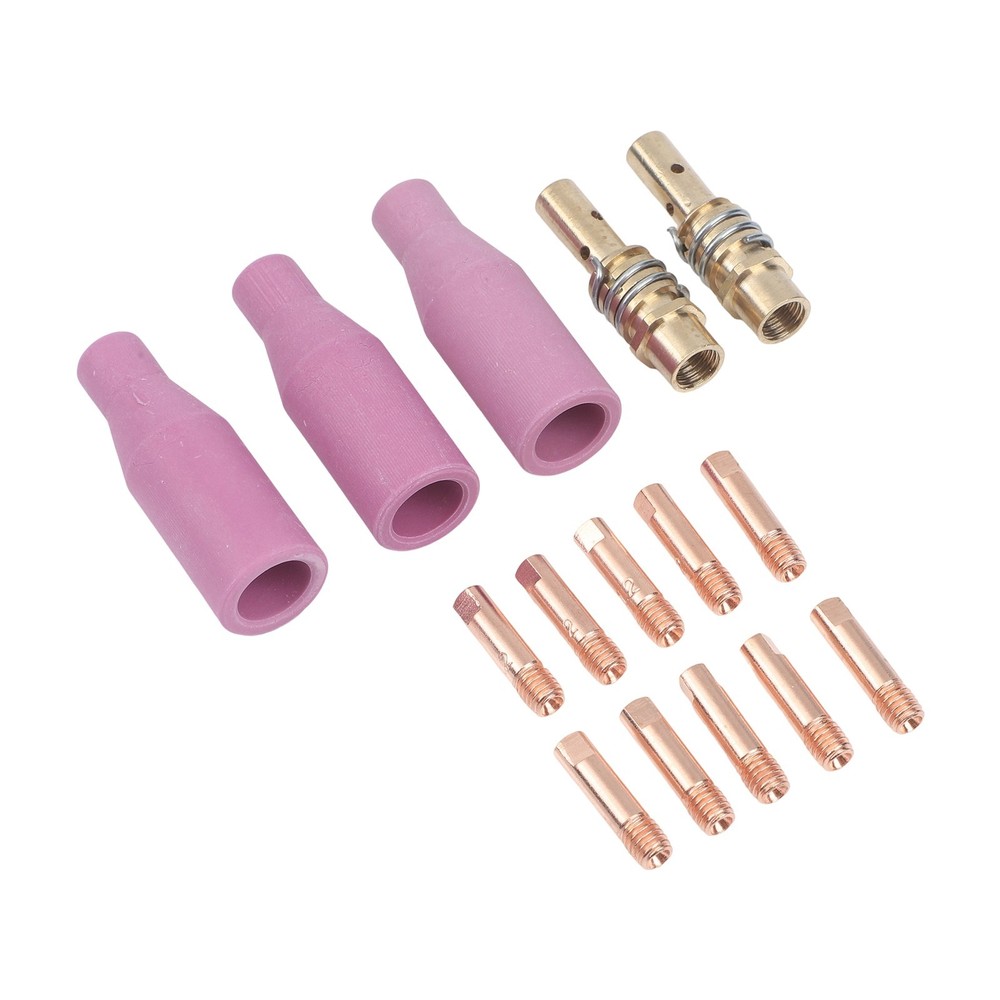 Welding Nozzle Kit 15AK Torch Tips Brass Construction Earthenware Nozzles