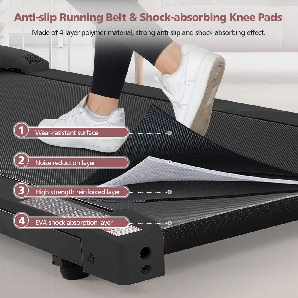 Upgraded Smart Treadmill Work with APP&Remote 2.5Hp Powerful Treadmill Machine~~