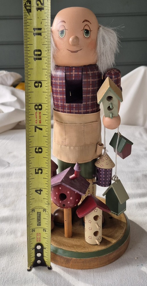 Vintage Birdhouse Maker 12 Inch Nutcracker Read