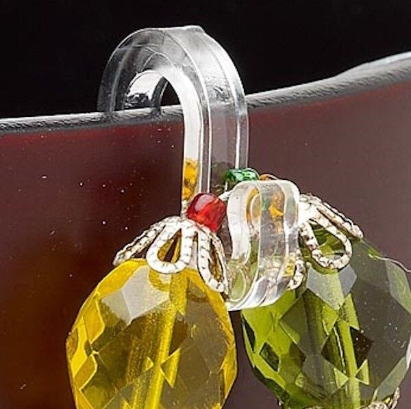 Bead Hooker, 10 Clear Acrylic 1 Inch Display Hooks *