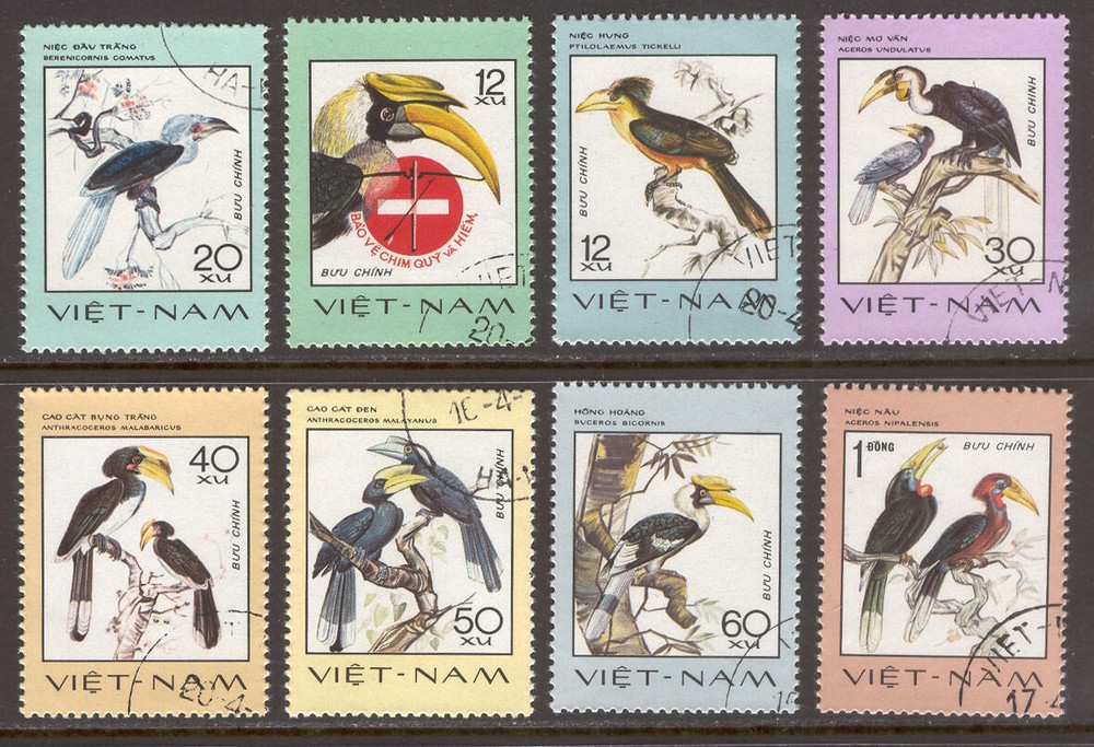 Fauna G14 BIRDS Set 8v Vietnam 1977