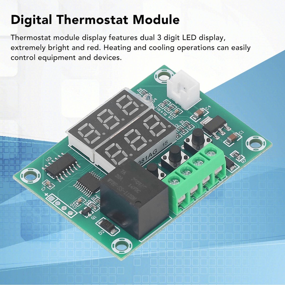 Dual Display Digital Thermostat Controller For Liquid Cooling Trending