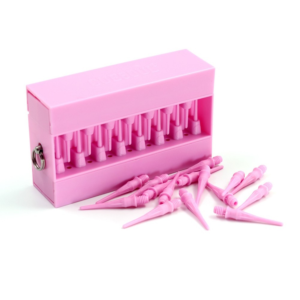 CUESOUL TOUCH-Point Dart Soft Tips withTouch Dart Case Tool-Pink
