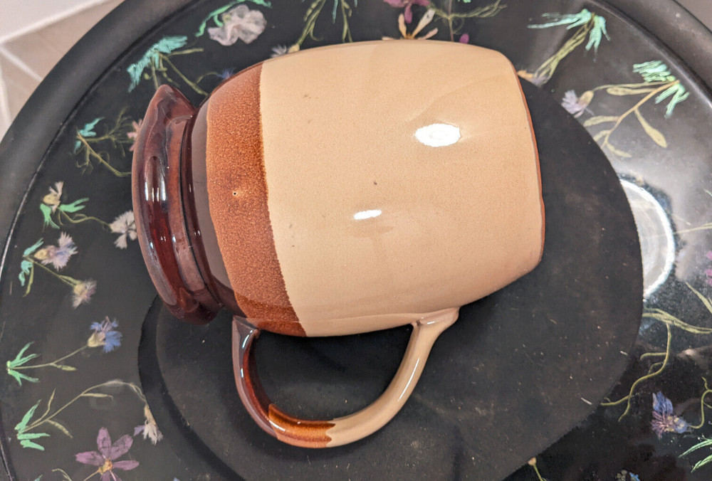 Redware Tri tone Glazed Pitcher 5 1/2 in