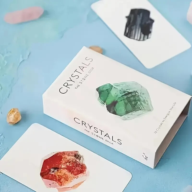 78-Card Crystal Oracle Tarot Deck - Elegant Divination Cards
