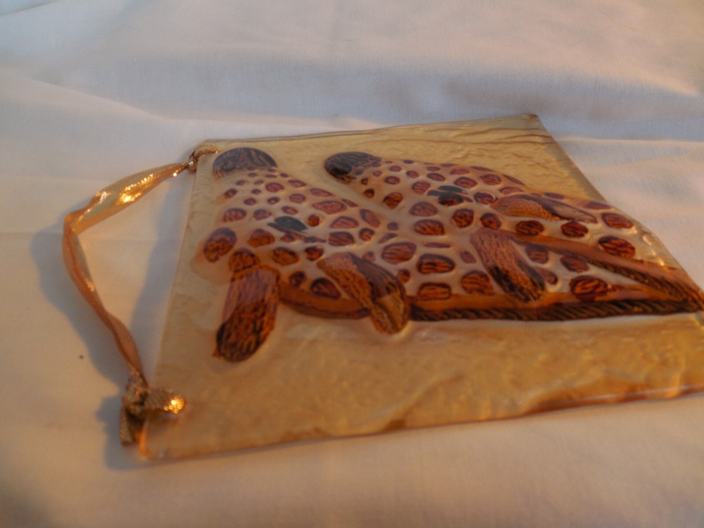 Glass Giraffe wall plaque suncatcher