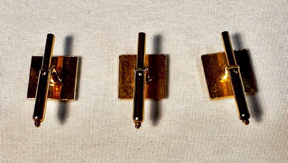 Lot of 3 Vintage Masonic Stud Pins