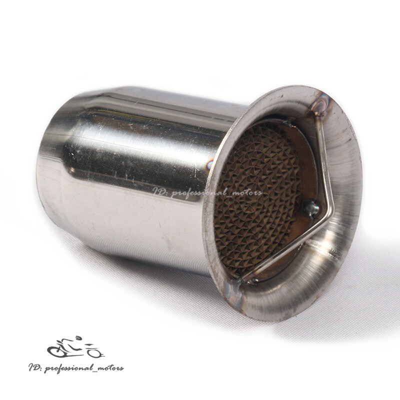60mm Universal Exhaust Baffle Muffler DB Killer Insert Link Pipe Silencer 2.36"