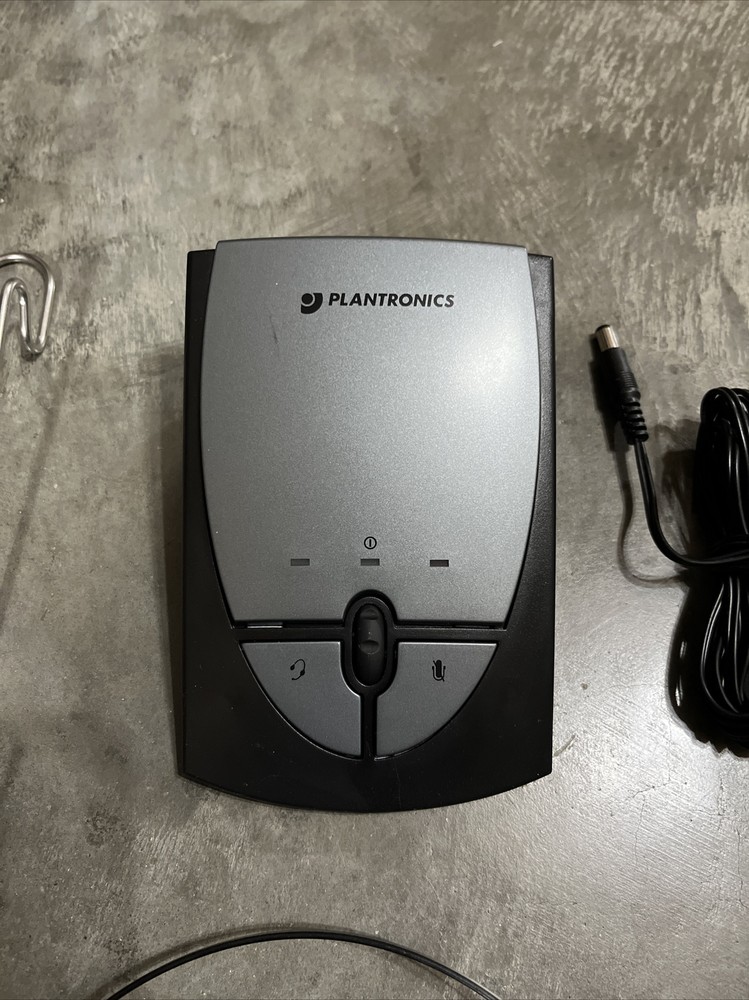 Plantronics S12 Corded Telephone Headset System ~ Complete Set