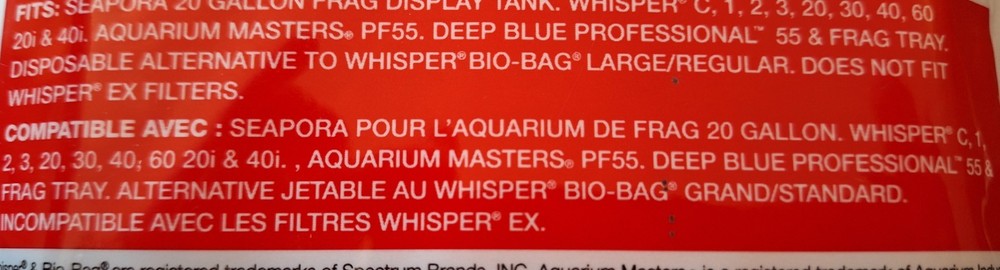 Seapora Rite-fit PF55 1 replacement power filter cartridge