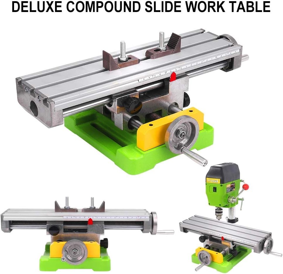 Compact Aluminum Multifunctional Milling Worktable for Precision Drilling Tasks