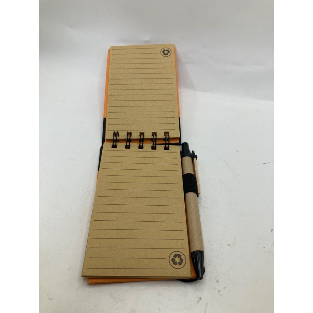 Kaiser Permanente Spiral Notebook with Pen Orange Black