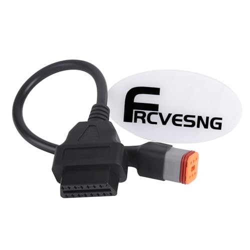 6 Pin OBD2 Motorcycle Diagnostic Adapter, OBDII Diagnostic Scanner Adapter