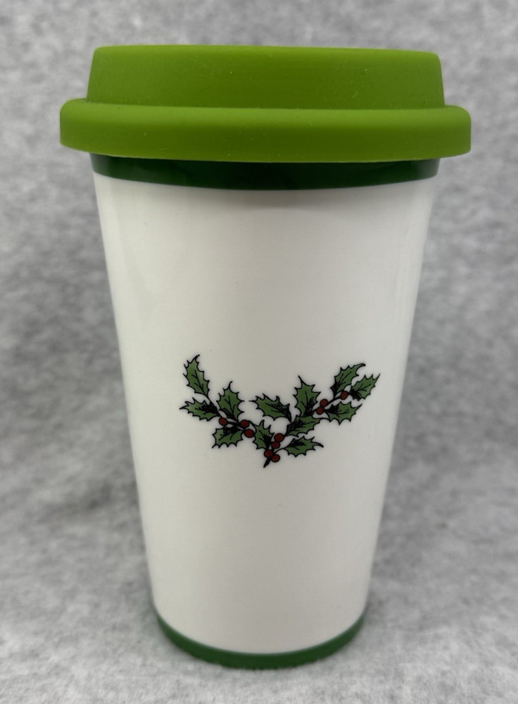 Christmas Tree Travel Mug With Silicone Lid By Spode