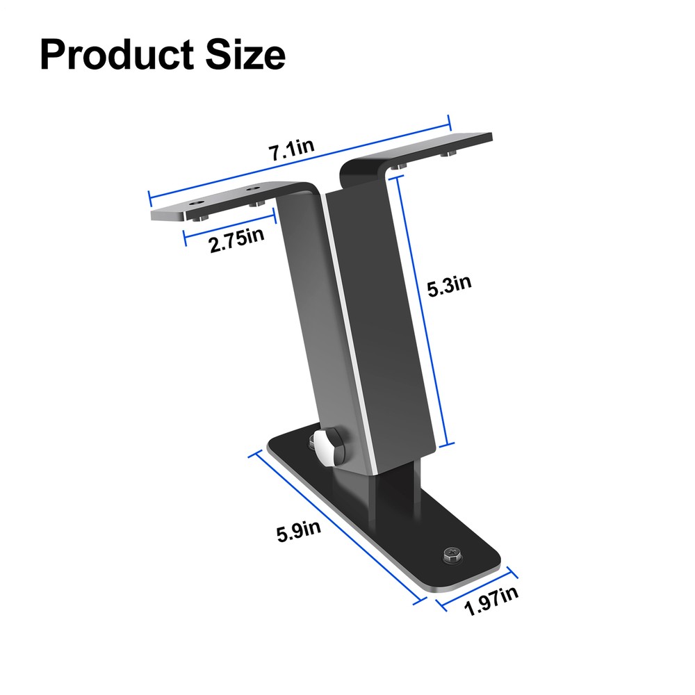 3xRoof Riser Bracket Adjustable Angle Pergola Roof Riser Beam Bracket For Patio